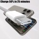 USB to Type C Fast Charging Nylon Braided Cable for iPhone 15 / 16 Pro MAX Plus - 1m