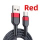 Fast USB C Cable c Type C Cable Fast Charging Data Cord Charger for Samsung s21 xiaomi Vivio Iphone 16 15 Huawei - Red, 0.5m