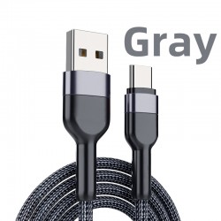 Fast USB C Cable c Type C Cable Fast Charging Data Cord Charger for Samsung s21 xiaomi Vivio Iphone 16 15 Huawei - Grey, 0.5m