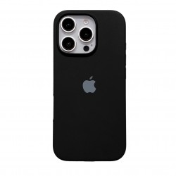 Ultra Thin Protective Silicone Case Back Cover for iPhone 16 Pro Max - Black