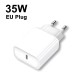 35W PD USB-C Fast Charger For iPhone 16 15 Pro Max 14 13 12 11 X XS XR 7 8 Plus Power Adapter Charging Phone Accessories EU Plug