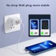 40W USB C Charger Quick Charge QC 3.0 Dual PD Charger Type C Fast Charger Adapter For iPhone Xiaomi Samsung Huawei Phone UK Plug