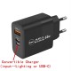 PD 65W USB Charger Super fast Charger Adapter For iPhone 15 14 13 12 Pro Huawei Xiaomi Samsung Pixel oppo UK Plug Black