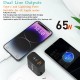 PD 65W USB Charger Super fast Charger Adapter For iPhone 15 14 13 12 Pro Huawei Xiaomi Samsung Pixel oppo UK Plug Black