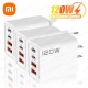 Xiaomi PD 120W 4 Ports USB C Charger Quick Charge 3.0 Type C USB Phone Fast Charging Adapter for Samsung IPhone Huawei US Plug