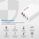 Xiaomi PD 120W 4 Ports USB C Charger Quick Charge 3.0 Type C USB Phone Fast Charging Adapter for Samsung IPhone Huawei EU Plug