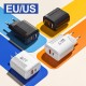 65W GaN Fast Charging USB Type C Charger PD 3.0 Quick Charge Wall Charger For Phone Adapter For iPhone Huawei Samsung US White