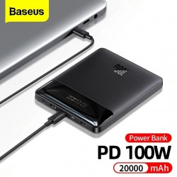 100W 74Wh 20000mAh Power Bank External Battery Power with 100W Type-C 2 & 30W USB-A 2 Fast Charging for iPhone 12 13 14Pro