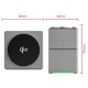 15W Qi2 3 In 1 Magsafe Magnetic Autorotation Wireless Charger For Android iPhone iWatch Airpods Fast Charging Dock Station Gray