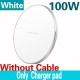 100W Fast Wireless Charger Pad for iPhone 15 14 13 12 11 Pro Max Samsung Galaxy S24 S23 S22 S20 Xiaomi Wireless Station White