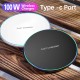 100W Fast Wireless Charger Pad for iPhone 15 14 13 12 11 Pro Max Samsung Galaxy S24 S23 S22 S20 Xiaomi Wireless Station White