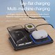 30W LED Fast Wireless Charger Stand 3 in 1 Station For iPhone 15 14 13 12 11 Apple Watch 9 8 7 6 5 Airpods Pro White Blue