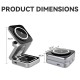 3 in 1 Foldable Fast Wireless Charger Stand For Magsafe iPhone 15 14 13 12 Pro Max Apple Watch 8 7 Airpods Pro White