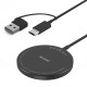 100W Magnetic Wireless Charger Pad USB + Type C For Magsafe iPhone 16 15 14 13 12 Pro Max Fast Chargers Black USB