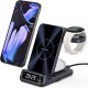 Wireless Charger For Google Pixel 9 Pro Fold for Fitbit Versa 4 3 Sense 2 for Pixel Watch 3 2 for Pixel Buds Pro Gray