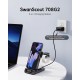 Wireless Charger For Google Pixel 9 Pro Fold for Fitbit Versa 4 3 Sense 2 for Pixel Watch 3 2 for Pixel Buds Pro Gray