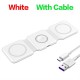 100W 3 in 1 Wireless Charger Pad Stand for iPhone 15 14 13 12Pro Max Airpods iWatch Fast Wireless Charging Dock Station White