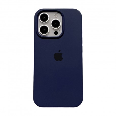 Ultra Thin Protective Silicone Case Back Cover for iPhone 16 - Midnight Blue