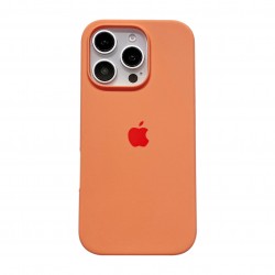 Ultra Thin Protective Silicone Case Back Cover for iPhone 16 - Kumquat