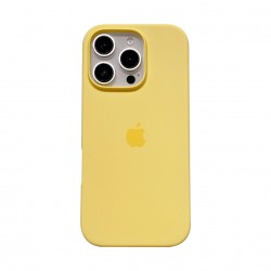 Ultra Thin Protective Silicone Case Back Cover for iPhone 16 - Lemon Zest