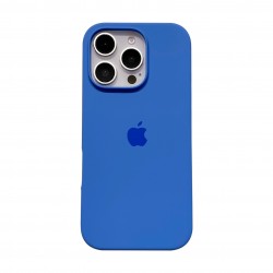 Ultra Thin Protective Silicone Case Back Cover for iPhone 16 - Capri Blue