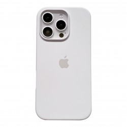 Ultra Thin Protective Silicone Case Back Cover for iPhone 16 - White