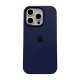 Ultra Thin Protective Silicone Case Back Cover for iPhone 16 Plus - Midnight Blue