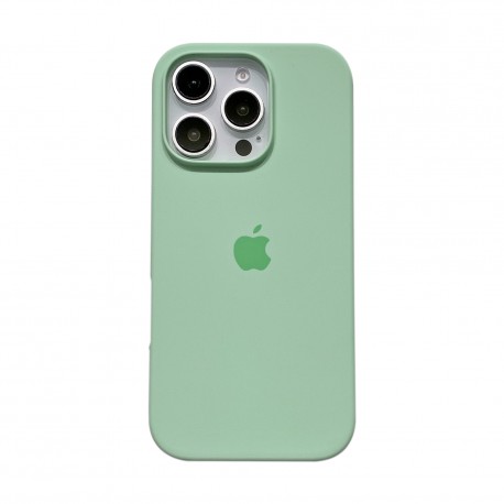 Ultra Thin Protective Silicone Case Back Cover for iPhone 16 Pro - Pistachio