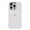 Ultra Thin Protective Silicone Case Back Cover for iPhone 16 Pro Max - White